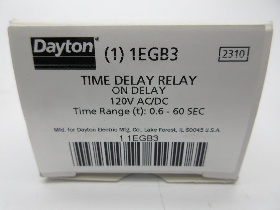 DAYTON 1EGB3 120VAC/DC 0.6-60S NSMP