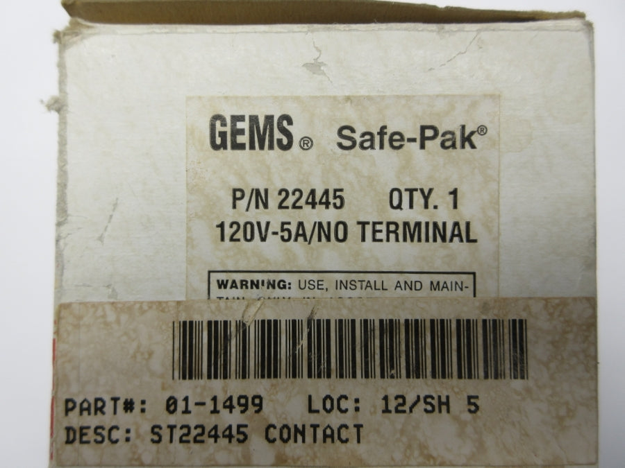 GEMS 22445 120V 5A NSMP