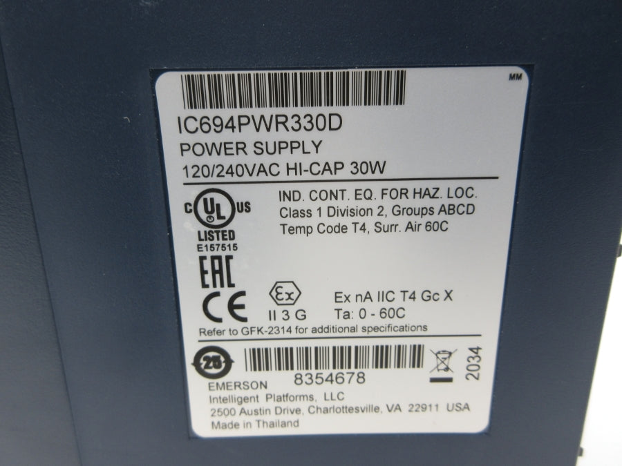 EMERSON IC694PWR330D 120/240VAC NSNP