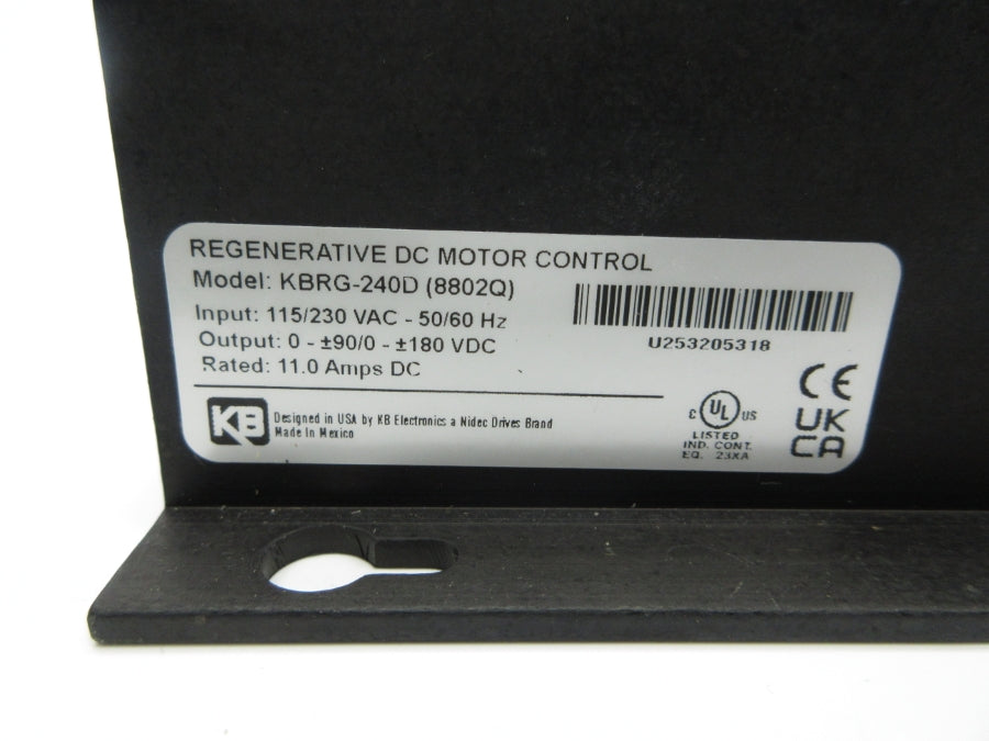 KB ELECTRONICS KBRG-240D (8802Q) 115/230VAC NSNP