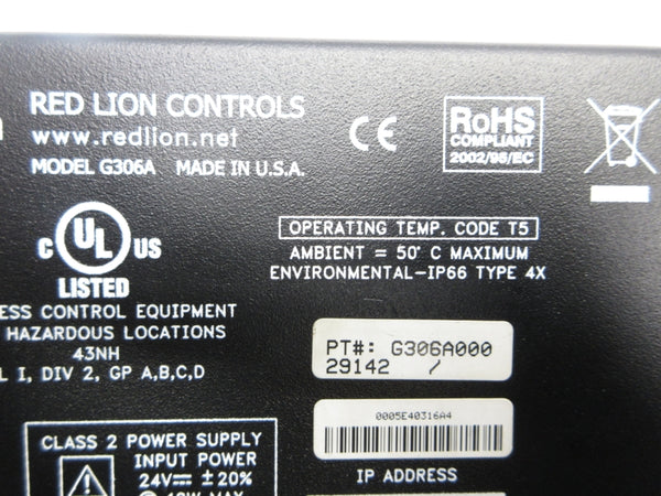 RED LION CONTROLS G306A000 UNMP