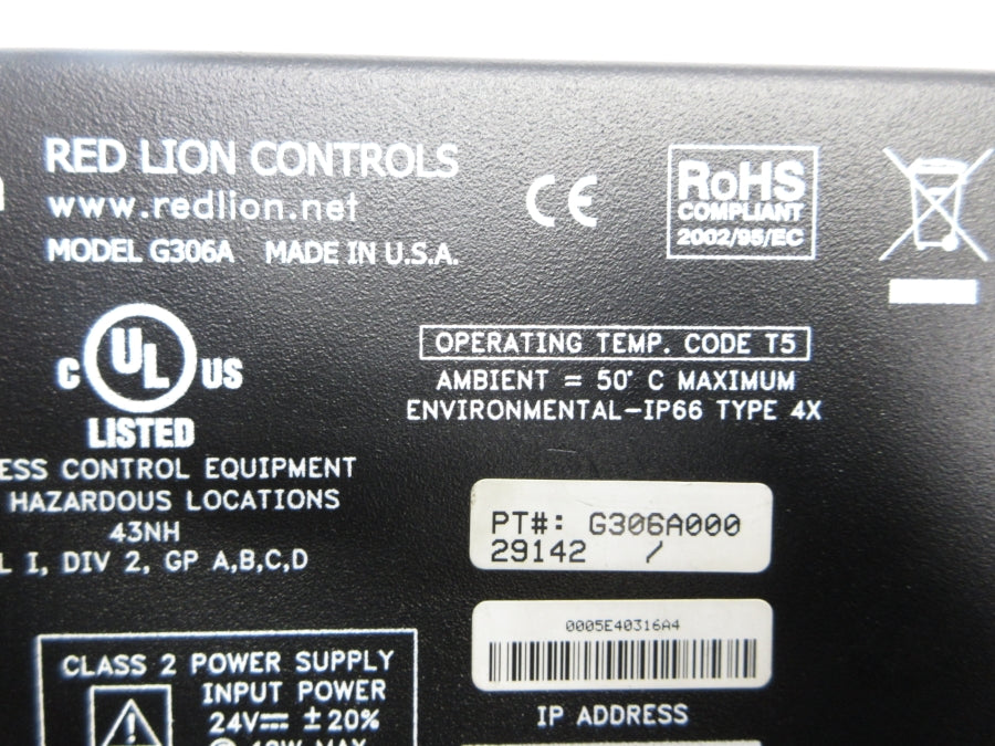RED LION CONTROLS G306A000 UNMP