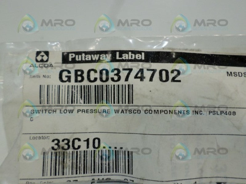 MARS 33962 LOW PRESSURE SWITCH  NSMP