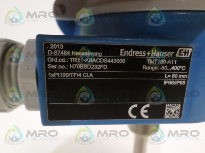 ENDRESS+HAUSER TR11-ABACDS443000 TMT180-A11 TEMPERATURE TRANSMITTER NSNP