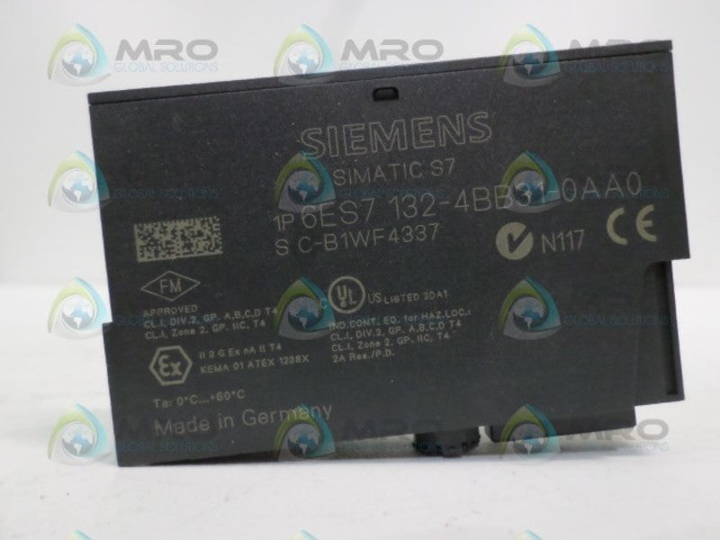 SIEMENS SIMATIC S7 6ES7132-4BB31-0AA0 OUTPUT MODULE NSNP