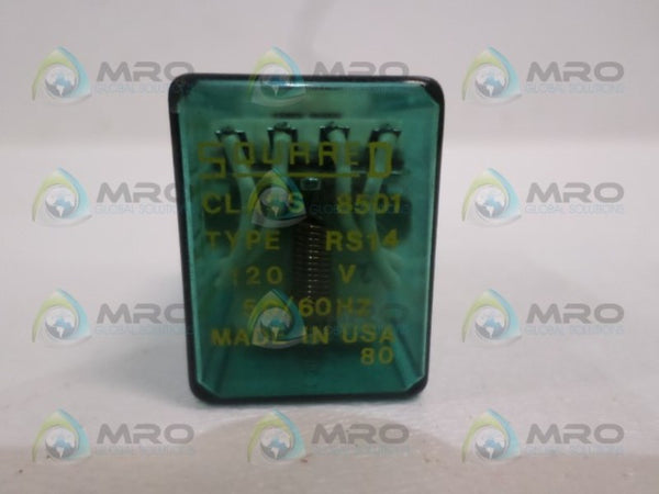 SQUARE D 8501-RS14 RELAY 120V UNMP