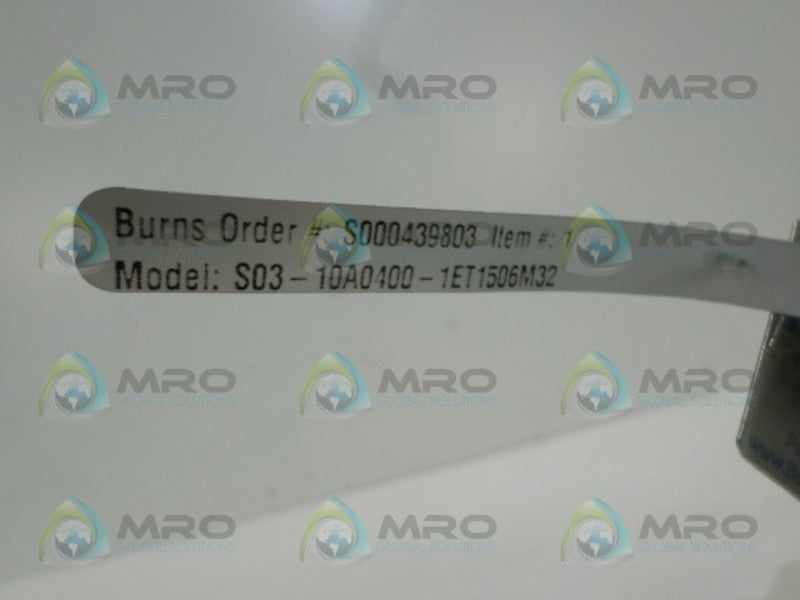 BURNS S03-10A0400-1ET1506M32 THERMOCOUPLE SENSOR NSNP
