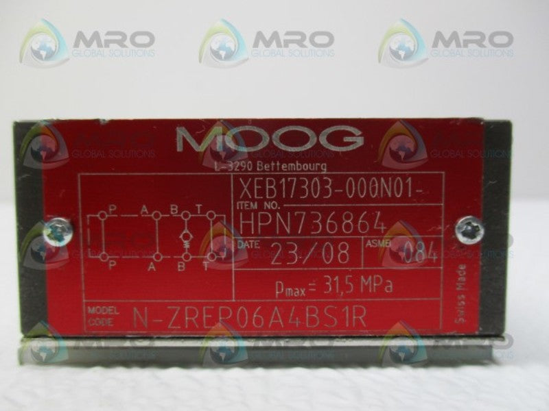 MOOG 736864 XEB17303-000N01 N-ZREP06A4BS1R HYDRAULIC VALVE NSNP