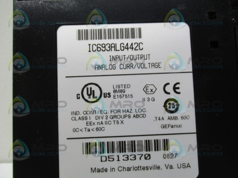 FANUC IC693ALG442C I/O ANALOG CURRENT MODULE NSNP