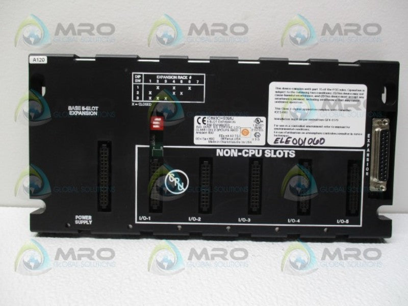 FANUC IC693CHS398J 5-SLOT EXPANSION BASE NSNP