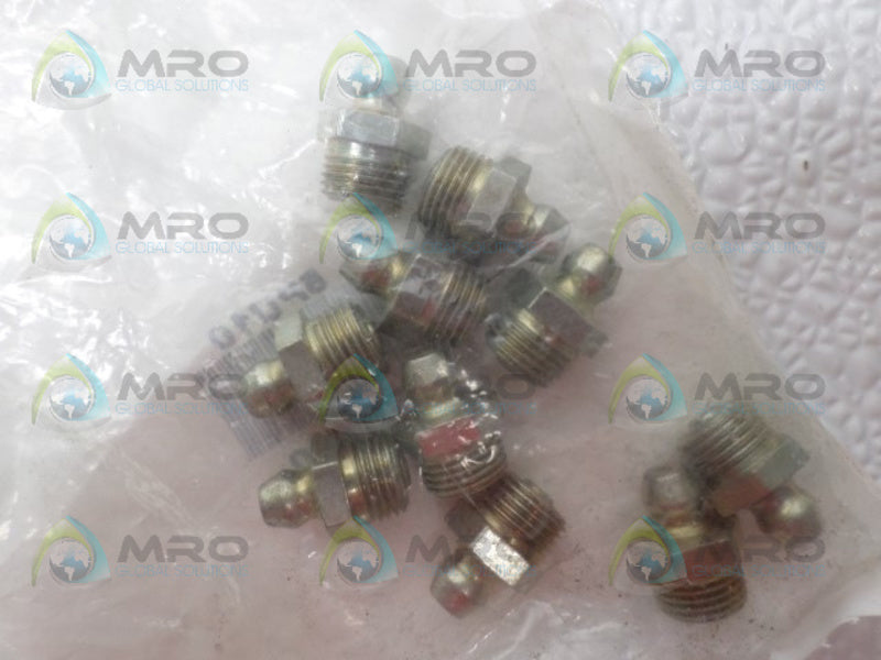 GRAINGER 5PU10 GREASE FITTING (PKG OF 10) NSMP