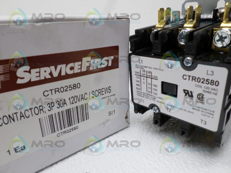TRANE CTR02580 CONTACTOR 120VAC NSMP
