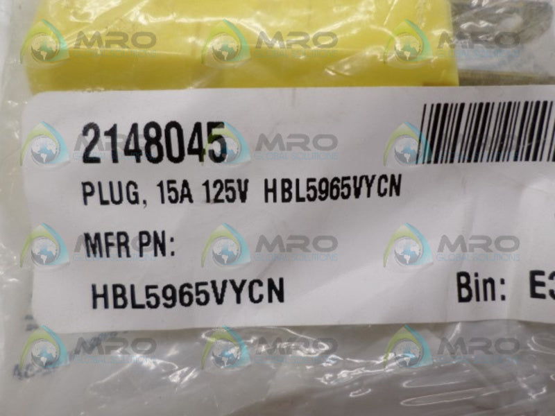 LEVITON HBL5965VYCN PLUG NSMP