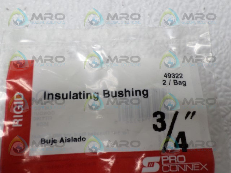 CONNEX 49322 INSULATING BUSHING 3/4" (PKG OF 2) NSMP