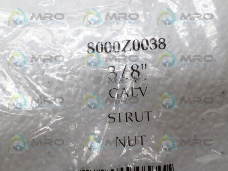 EMPIRE 8000Z0038 STRUT NUT 3/8" NSMP