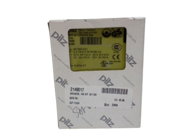 PILZ PNOZX2.124VAC/DC2n/o 774306 SAFETY RELAY NSMP
