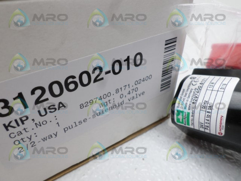 BUSCHJOST 8297400.8171.02400 PULSE SOLENOID VALVE 24V NSMP