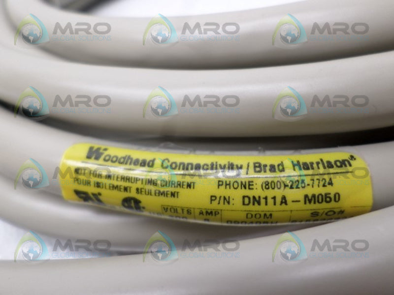 BRAD HARRISON DN11A-M050 CABLE CONNECTOR NSNP