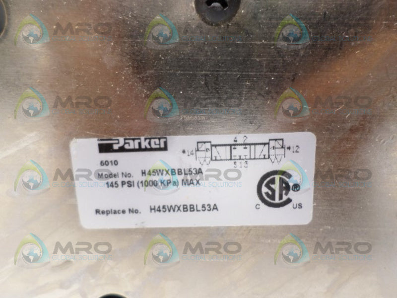 PARKER H45WXBBL53A SOLENOID VALVE NSNP