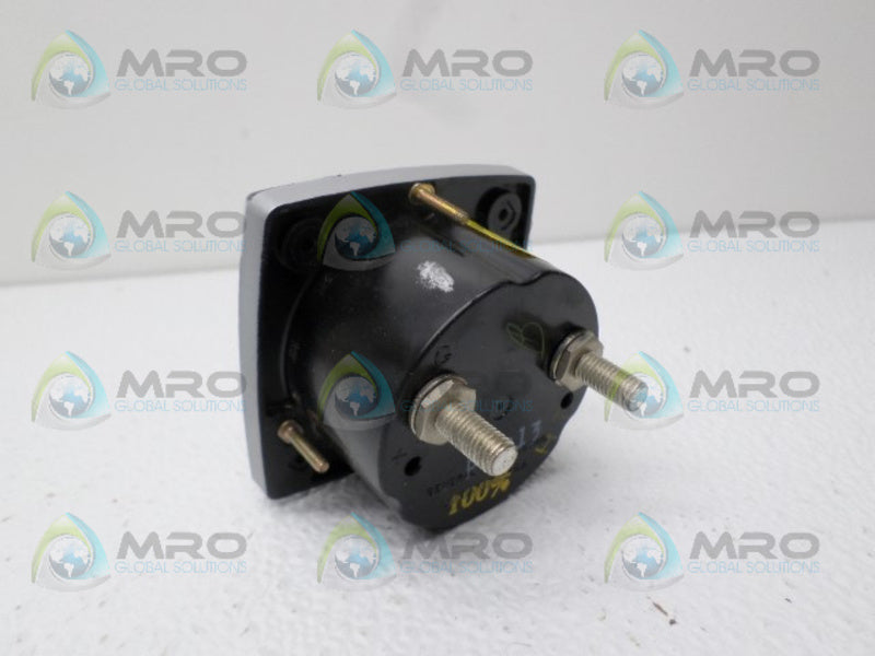 GENERAL ELECTRIC 50-250240LSNG1 PANEL METER 0-20 AC AMPS NSMP