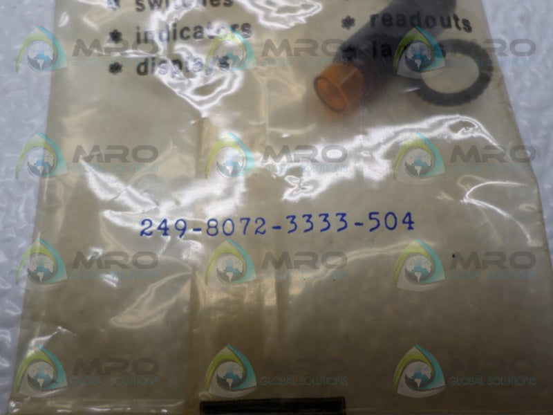 DIALIGHT 249-8072-3333-504 YELLOW INDICATOR LIGHT  NSMP