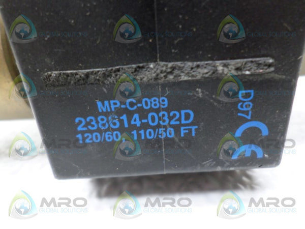 ASCO F764563 SOLENOID VALVE 110/120V UNMP