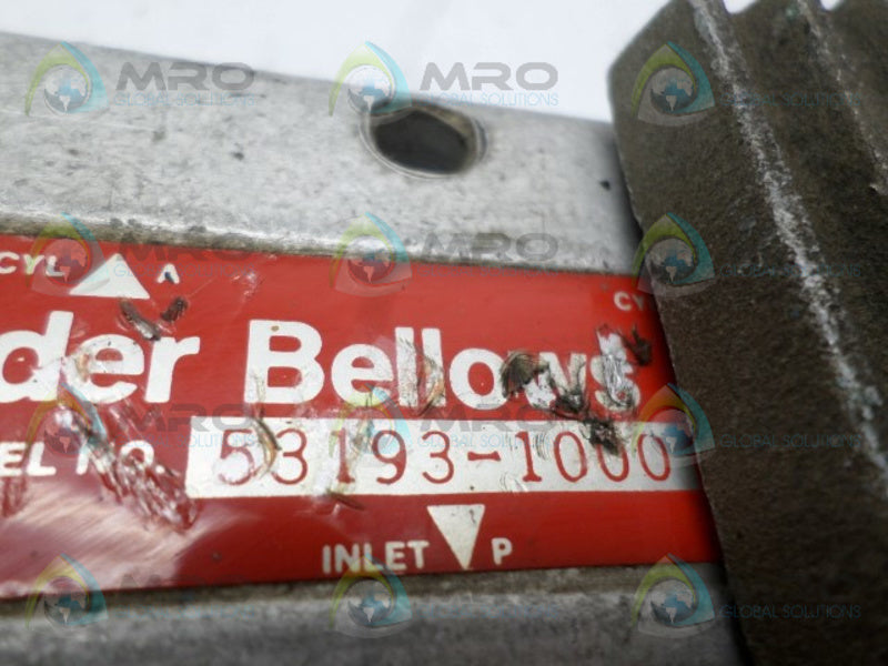 SCHRADER BELLOWS 53193-1000 TREADLE DETENT VALVE UNMP