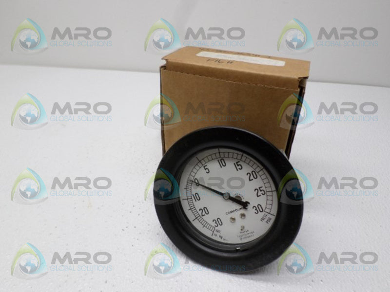 MARSH INSTRUMENT H2012 PRESSURE GAUGE 3.5"  NSMP