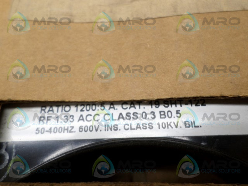 INSTRUMENT TRANSFORMERS 19SHT-122 CURRENT TRANSFORMER  NSFS