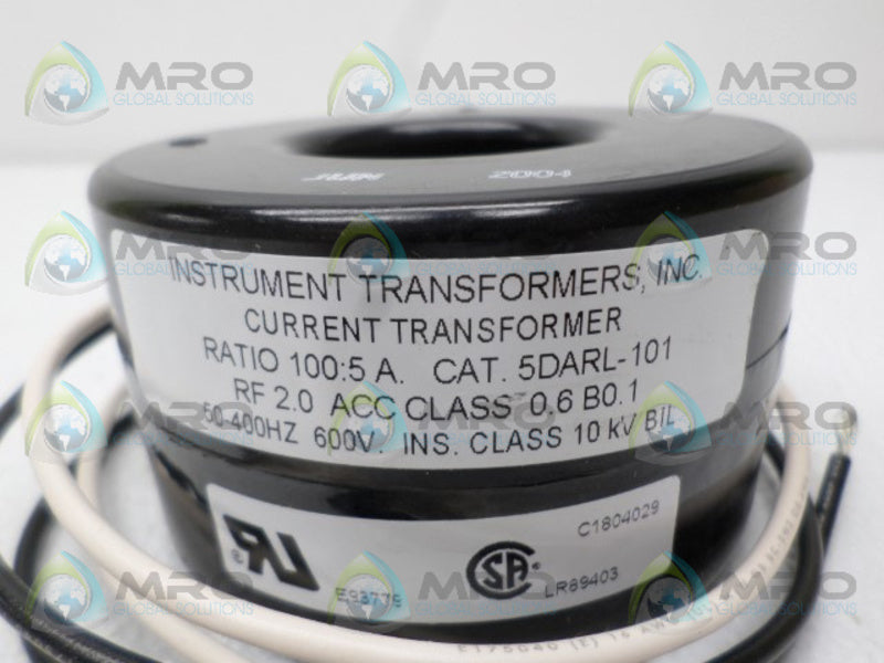 INSTRUMENT TRANSFORMERS 5DARL-101 CURRENT TRANSFORMER NSNP