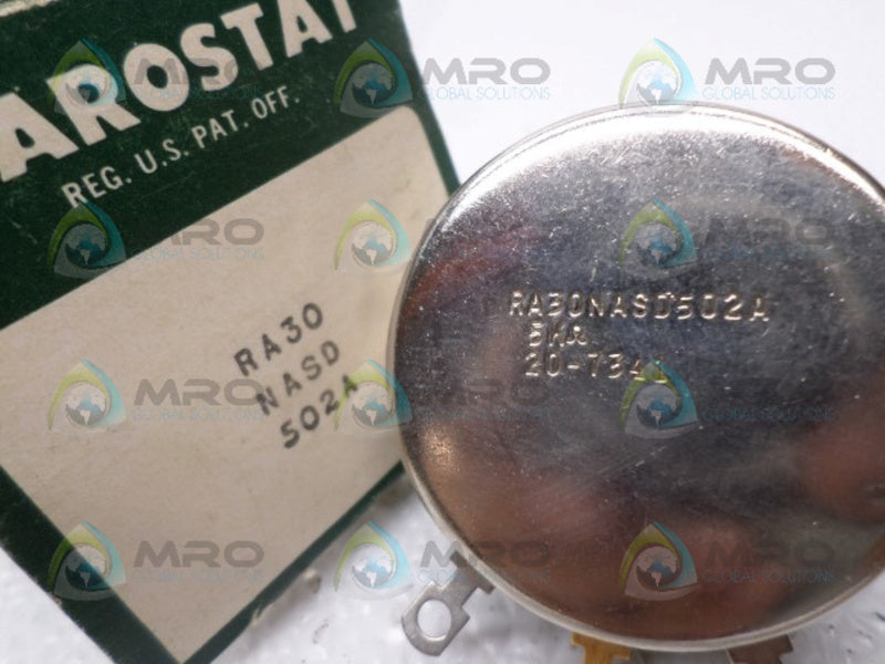 CLAROSTAT RA30NAS502A POTENTIOMETER 5K OHMS NSMP