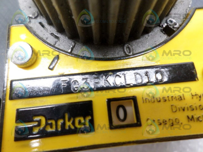 PARKER FG3PKCLD10 FLOW CONTROL VALVE (NO KEY) NSNP