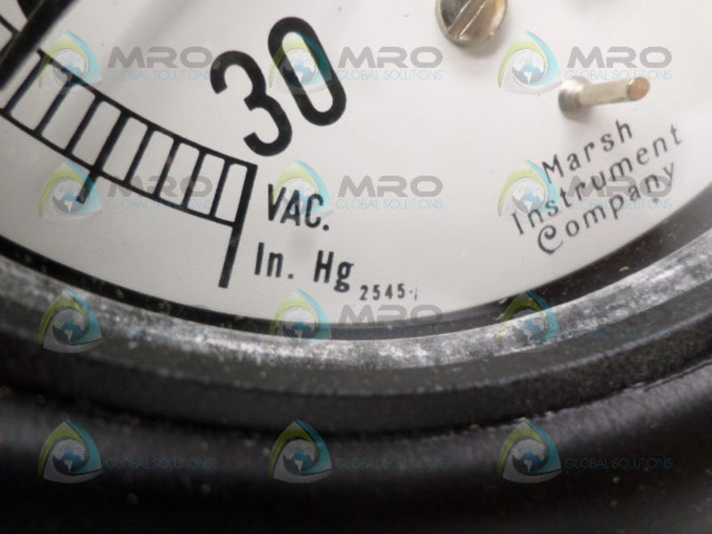 MARSH INSTRUMENTS H2012 PRESSURE GAUGE 30-0-30 NSNP