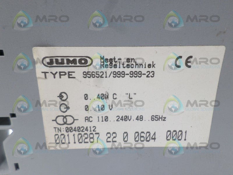 JUMO 956521/999-999-23 TRANSMITTER UNMP