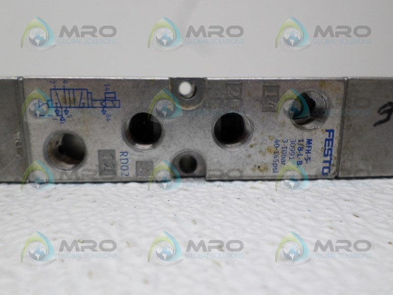 FESTO MFH-5-1/8-L-B SOLENOID VALVE UNMP