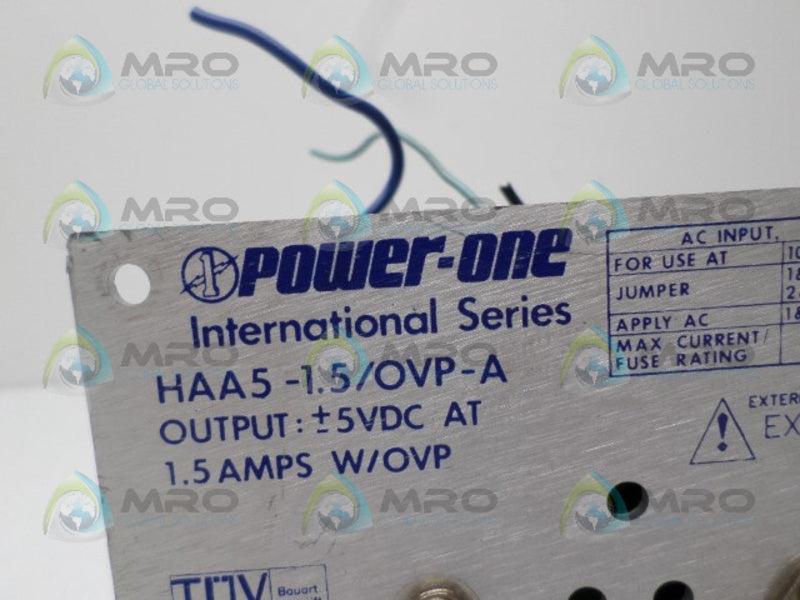 POWER-ONE HAA5-1.5/OVP-A POWER SUPPLY UNMP