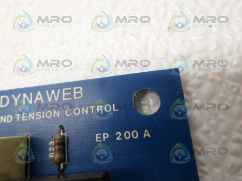 DYNAWEB EP200A TENSION CONTROL BOARD UNMP