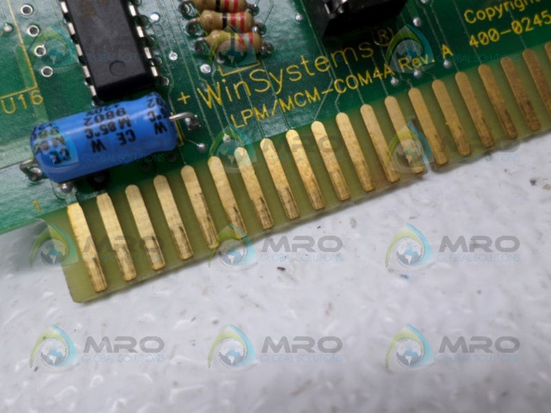 WINSYSTEMS LPM/MCM-COM4A BUS I/O CARD UNMP