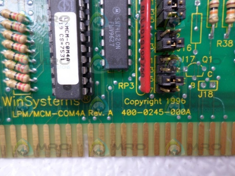 WINSYSTEMS LPM/MCM-COM4A BUS I/O CARD UNMP