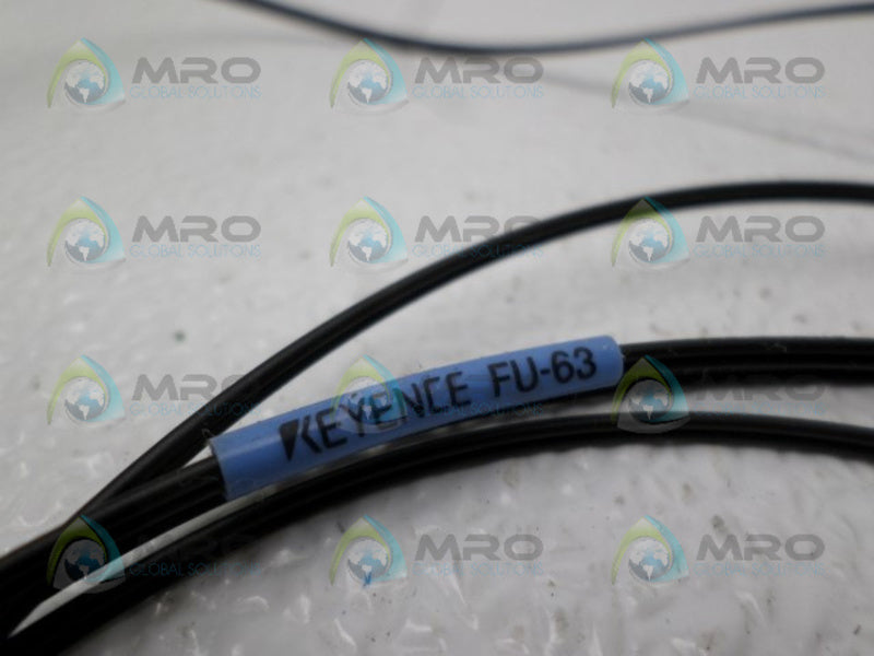 KEYENCE FU-63 FIBER OPTIC SENSOR NSNP