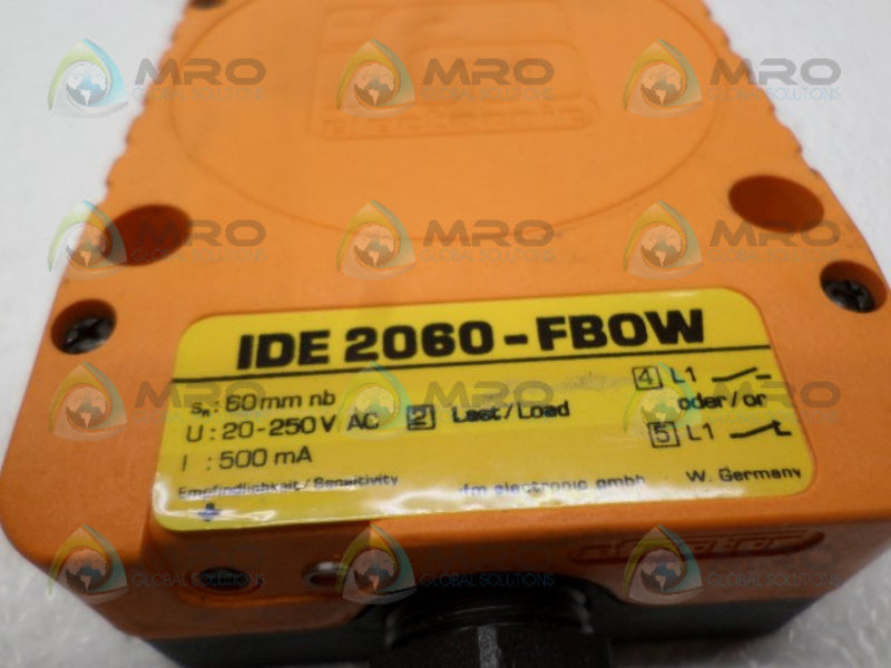 IFM EFECTOR ID0003 IDE2060-FBOW PROXIMITY SWITCH NSNP