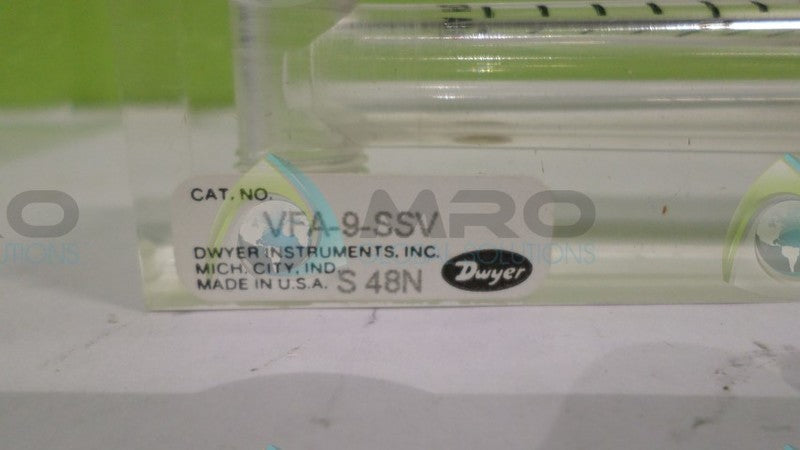 DWYER VFA-9-SSV FLOWMETER NSNP