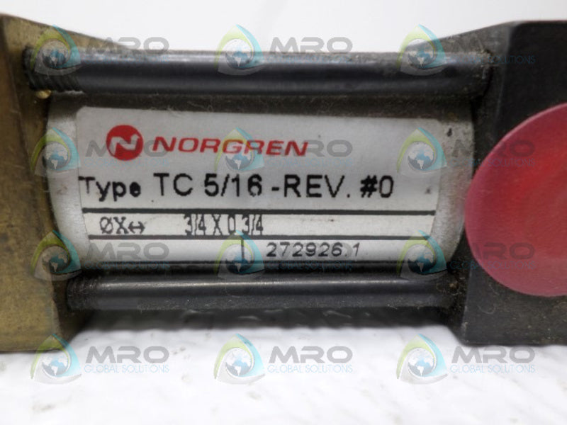 NORGREN TC5/16-3/4X3/4 PNEUMATIC CYLINDER NSNP