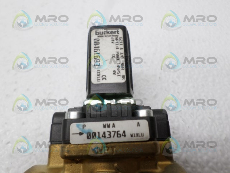 BURKERT 00461683 6211A3/8NBRBR SOLENOID VALVE NSNP