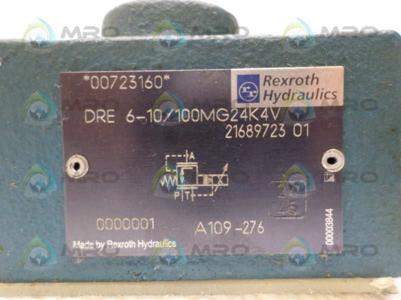 REXROTH DRE6-10/100MG24K4V SOLENOID VALVE UNMP