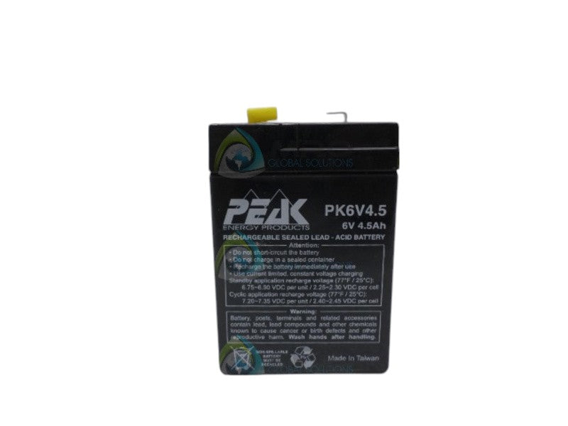 PEAK PK6V4.5 RECHARGEABLE SEALED LEAD ACID BATTERY UNMP