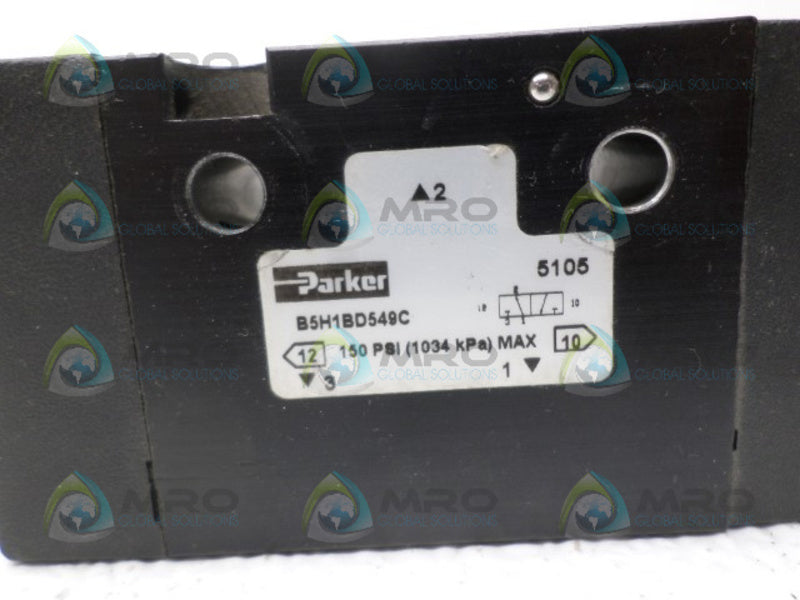 PARKER B5H1BD549C SOLENOID VALVE UNMP