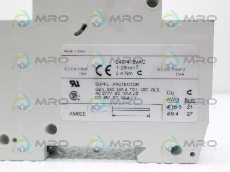 SPRECHER+SCHUH L8-2/1/C CIRCUIT BREAKER 2A UNMP