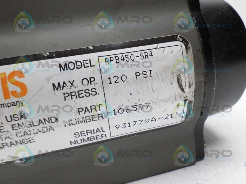BETTIS RPB450-SR4 ACTUATOR VALVE UNMP
