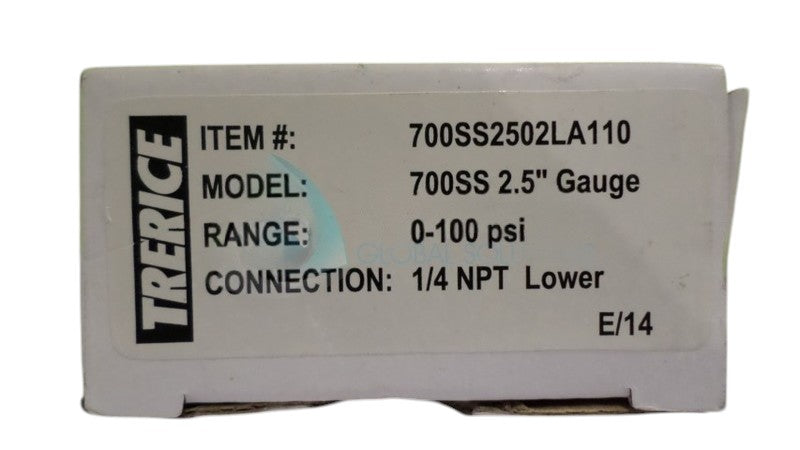 TRERICE 700SS2502LA110 0-100PSI NSMP